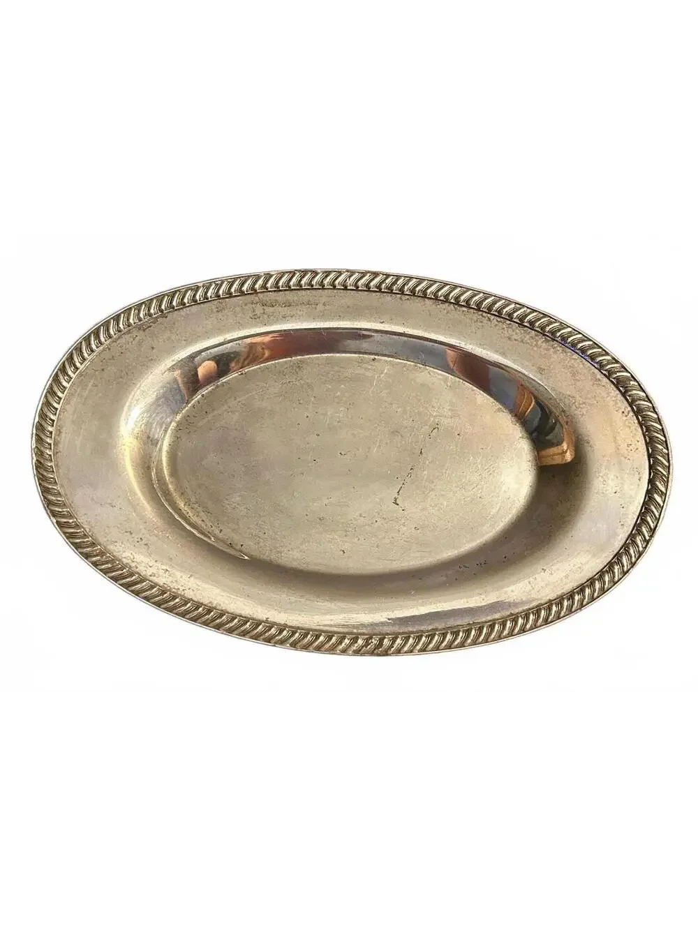Vintage Friedman Silver Company Electroplated Copper Serving Tray Or Platter